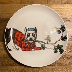 West Elm Dapper Animal Plate Dog